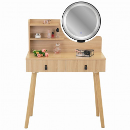 Kozmetički toaletni stolić s LED ogledalom