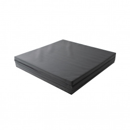 Aga Sklopiva strunjača 180x60x3 cm Crna