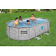 Power Steel Swim Vista bazen s prozorom 427x250x100 14x8FT BESTWAY 7in1