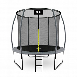 Aga SPORT EXCLUSIVE Trampolin 250 cm Siva + zaštitna mreža + ljestve