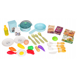 Plava kuhinjica s funkcijom svjetla i zvuka + pribor