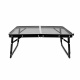 Aga Sklopivi kamping stol 60x40x25/33 cm Crni