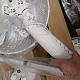 Aga Stojni ventilator 40 cm Bijeli 6DAZ439 - II. KLASA