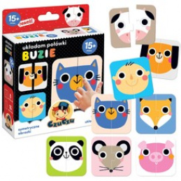 CzuCzu Slaganje polovica Složive slagalice lica 15m+ ZA4044