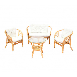 Aga Ratan garnitura BAHAMA Honey White