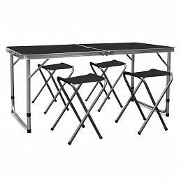 Aga kamping sklopivi set Crni