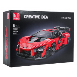 Set Građevinskih Kockica Sportski Auto Narančasti 1372 kom.