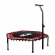 Aga FITNESS Trampolin 130 cm Crvena + ručka