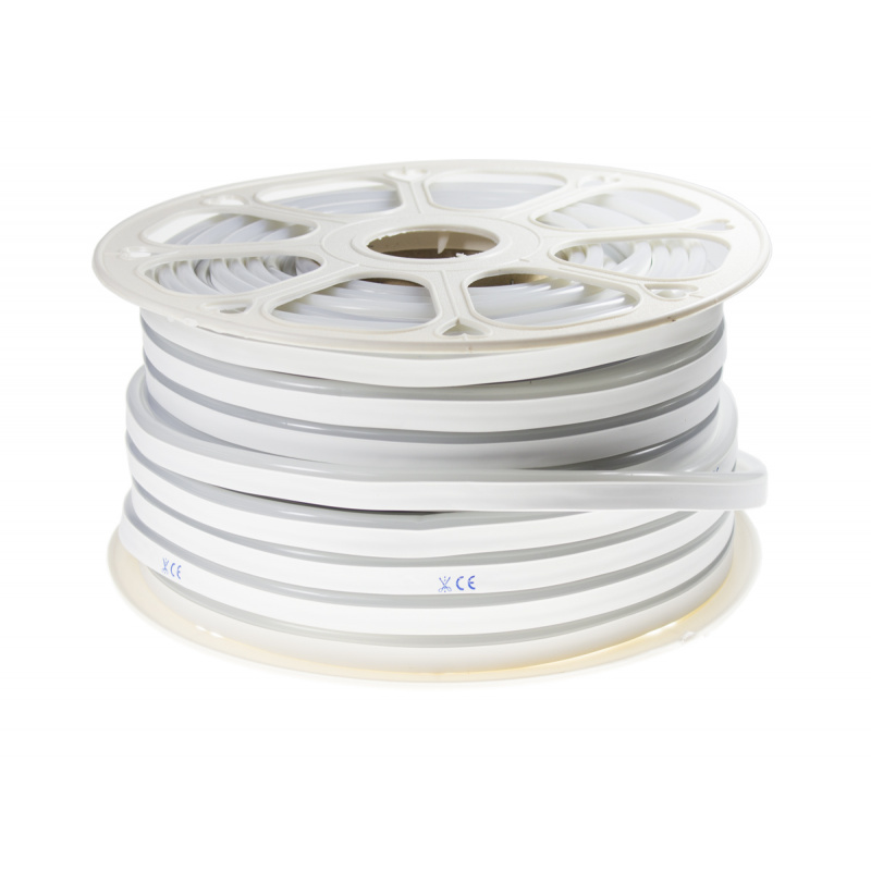 LED traka NEON - 230V - 1m - 8W/m - IP68 - vodootporan - topla bijela