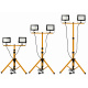 Set 2x LED reflektor 50W neutralna bijela + 160cm stativ + prekidač