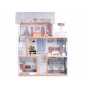 Drvena vila za lutke u Boho stilu s LED svjetlima ZA4131