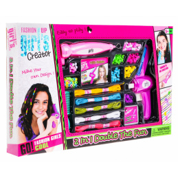 Set perli i narukvica za kosu za djecu 5+ Strojevi za pletenje + pribor