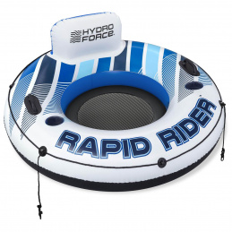 BESTWAY Napuhavanje madrac Rapid Rider 135 cm + naslon + mrežasto dno + prostor za piće + ručke