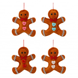 Aga Set božićnih ukrasa 4 komada Medenjak