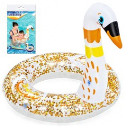 Bestway Plivački kolut Swan glitter 61cm 36306