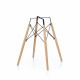 Aga Blagovaonski stol 80 cm Crni