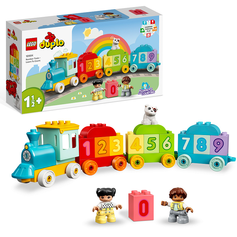 LEGO® DUPLO® 10954 Vlakić s brojevima – nauči brojiti