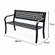 Aga Metalna vrtna klupa 125x53 x77 cm