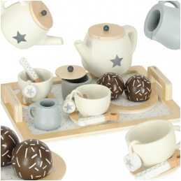 Aga Drveni set za kavu za djecu 14 dijelova