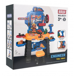 Radionica s alatima za djecu 3+ Set za male majstore 184 kom. + Interaktivni odvijač + pribor