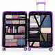 Aga Travel Set putnih kofera MR4673 Žuta/Ljubičasta