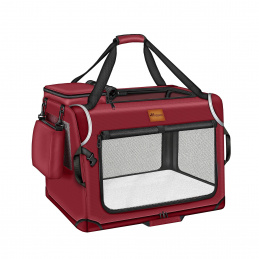 Tresko Transporter za pse i mačke 92x63x63 cm Crvena