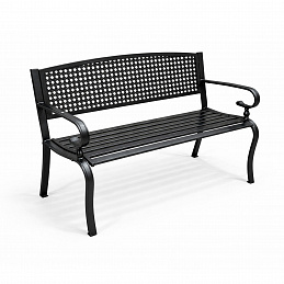 Aga Metalna vrtna klupa 128x60x84 cm