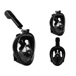 Cjelolicejna maska za ronjenje S/M crna ISO