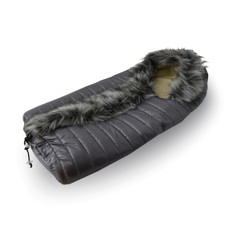 Aga Fusak Combi Luka s krznom Sivi