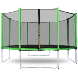 Aga SPORT PRO Trampolin 366 cm Svijetlo zelena + zaštitna mreža