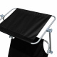 Aga 2x Vrtni ležaljka s nadstrešnicom Crna