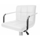 Aga 2x Barska stolica s naslonima za ruke Bijela