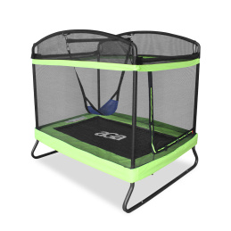 Aga Pravokutna trampolina 122x183 cm Svijetlo zelena