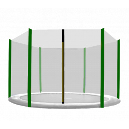 Aga Zaštitna mreža 250 cm za 6 stupova Crna mreža / Tamno zelena