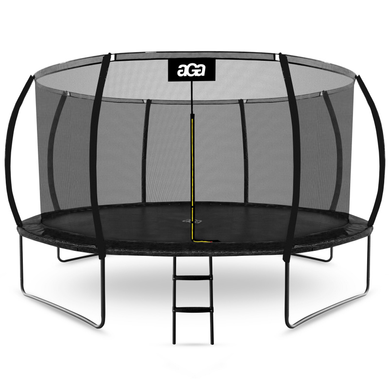 Aga SPORT EXCLUSIVE Trampolin 430 cm Crna + zaštitna mreža + ljestve