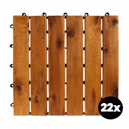 Linder Exclusiv Akacijeve terasne pločice 30x30 cm 22 komada