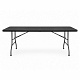 Aga Vrtni sklopivi stol 180x74x74 cm Crni