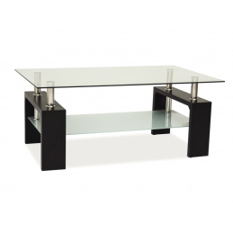 Signal Konferencijski stol LISA BASIC II 100x60 cm Staklo/Wenge