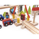 Aga Dječja drvena željeznička pruga 70 dijelova