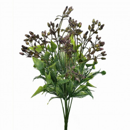 Umjetna biljka Grančica cvjetova 35 cm visina svijetlo ljubičasta KAO ŽIVA