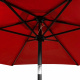 Aga Nagibajući vrtni suncobran 250 cm Crveni