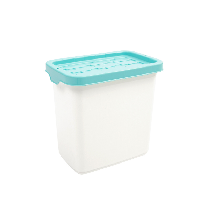Doloni Kutija za pohranu s poklopcem 28x18,6x27,2 Bijela/Tirkizna
