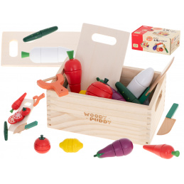 Aga Drveno povrće u kutiji s priborom