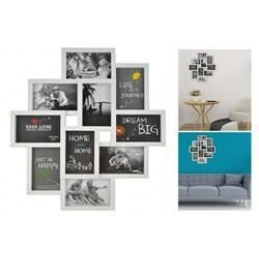Okvir za 10 fotografija - bijeli