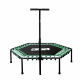 Aga FITNESS Trampolin 130 cm Zelena + ručka
