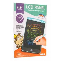 8,5' tablet za crtanje i pisanje za djecu 3+ Crveni + stylus + LCD zaslon + pričvršćivanje na uzicu