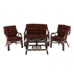Aga Ratanova garnitura BUTEO Choco Dark Brown