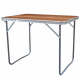 Aga Sklopivi kamping stol 80x60x70 cm Smeđi