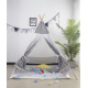 Aga4Kids Dječji Teepee ZigZag Bijeli