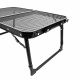 Aga Sklopivi kamping stol 60x40x25/33 cm Crni